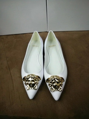 V Shallow mouth flat shoes Women--004